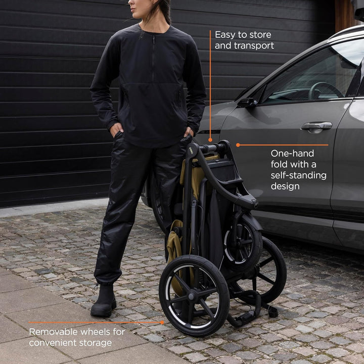Urban Glide 3 Single Child All-Terrain Stroller, Full-Suspension System, Air-Filled Tires, Upright Seat with Adjustable Recline and Built-In Legrest
