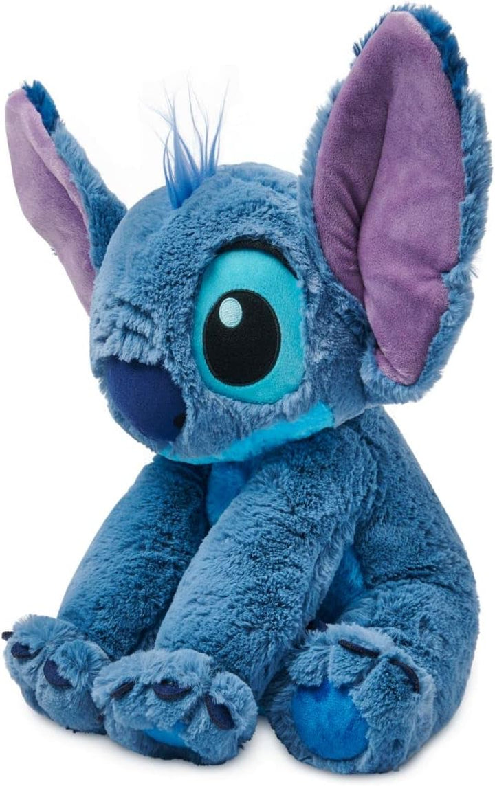 Official Stitch Medium Soft Toy for Kids, Cuddly Character with Fuzzy Texture and Embroidered Details, Flexible Floppy Ears,  Plushy Suitable for All Ages.
