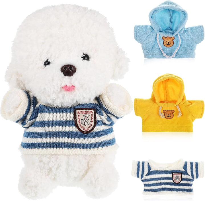 Stuffed Bear Clothes Toy Clothes for Dolls - Plush Toy Bear Sweater Outfits - Plush Bear Dolls Hoodie 3PCS - 2 Bear Hoodies and 1 Bear Sweater for Crafts