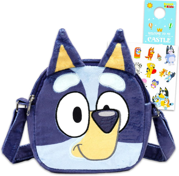 Plush Shoulder Hand Bag Set - Bundle with 3D Plushie with Adjustable Strap plus Stickers, More |  Plush Purse for Kids, Girls