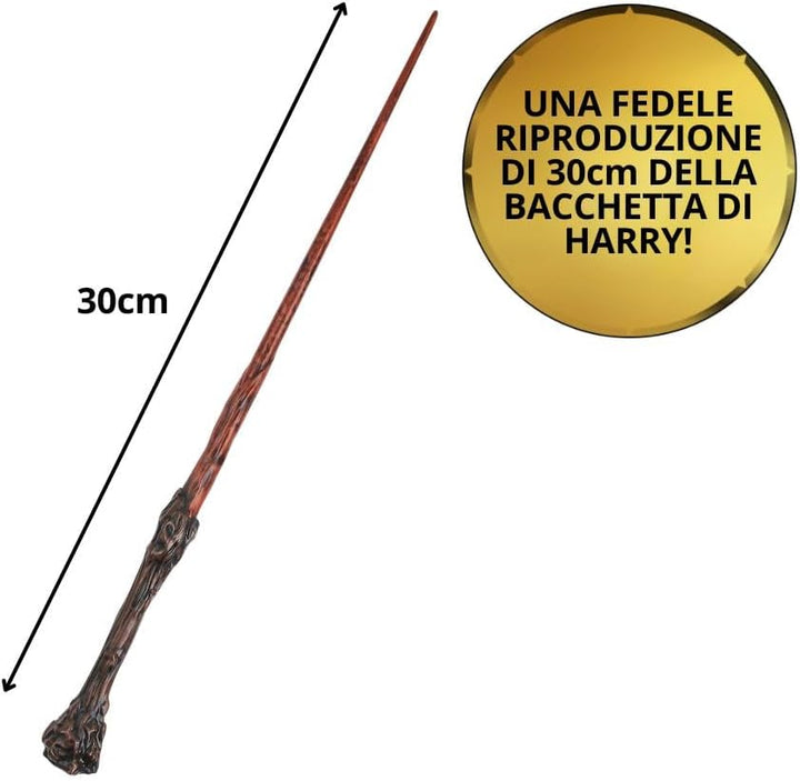 Harry Potter, 12-Inch Spellbinding Harry Potter Wand with Collectible Spell Card, Kids Toys for Ages 6 and Up