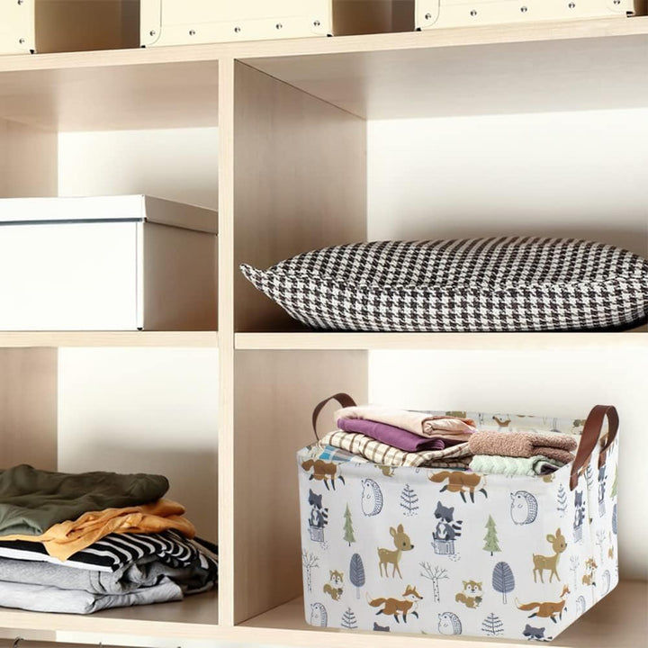 Rectangular Storage Basket, Books Box, Gift Basket, Room Decor(Animal)