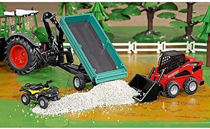 3049, Manitou 3300V Skid Steer Loader, 1:32, Metal/Plastic, Red, Multifunctional, Can Be Combined Models of the Same Scale