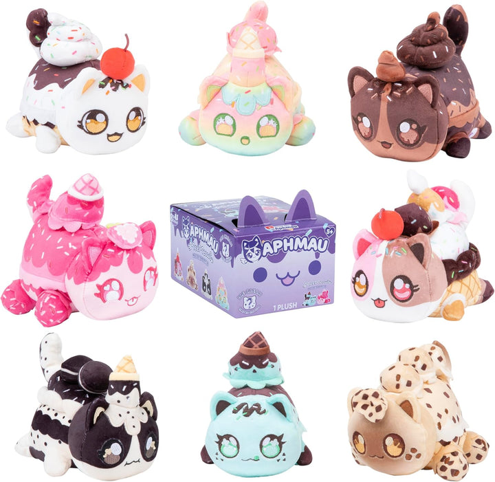 6” Meemeow Mystery Plush – Ice Cream; Youtube Gaming Channel, Blind Box, 1 of 8 Possible Ice Cream Meemeows, Official Merch