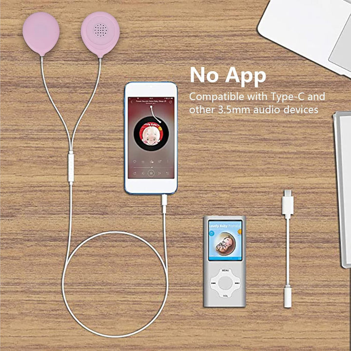 Headphones for Pregnant, Baby Bump Headphones Earphones Music Play Prenatal Belly Speakers Pregnancy Women