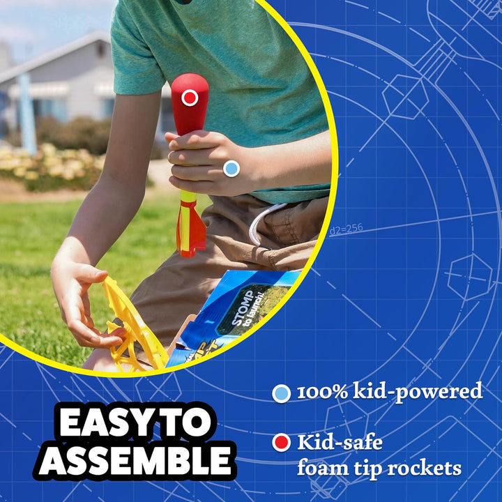 Ultra Rocket Refills, 6 Rockets - Replacement Foam-Tipped Rockets for Kids - Fun Backyard & Outdoor Kids Toys Gifts for Boys & Girls