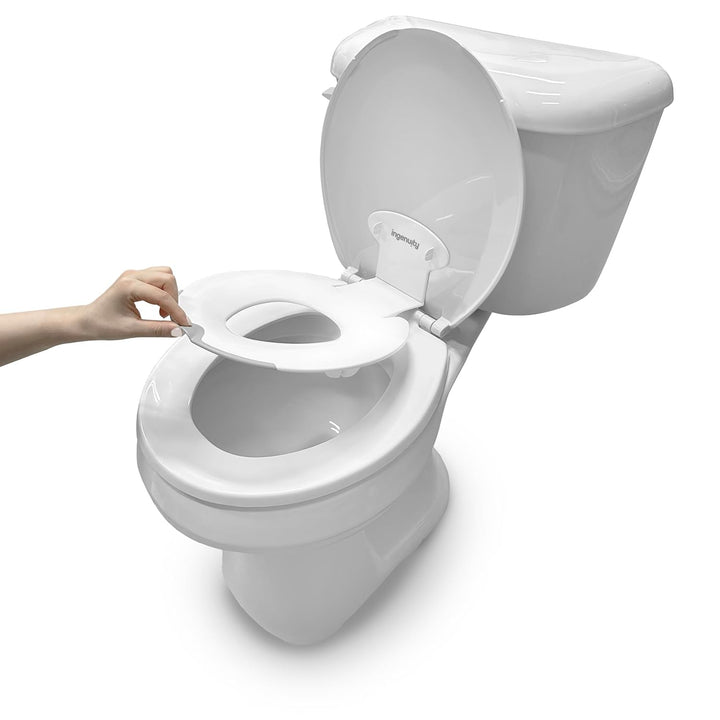Ready Set Go Potty, Removable Bowl, Non-Skid Bottom, Wide Stable Base, Age 18 Months & Up, White & Grey