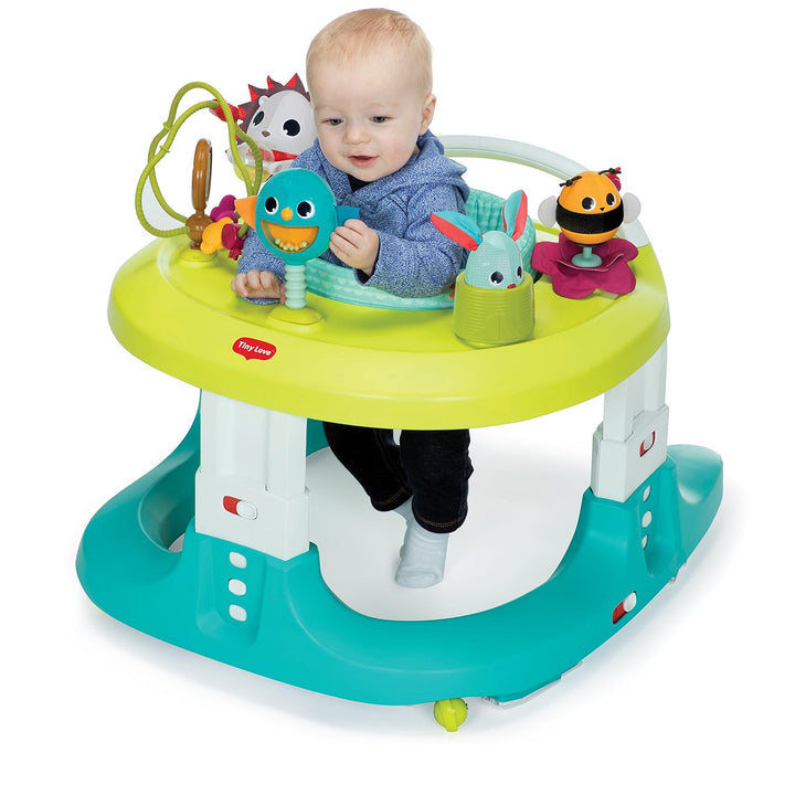 4-In-1 Here I Grow Mobile Activity Center, Baby Walkers and Activity Center, Baby Activity Center with Interactive Toys and Developmental Activities, Meadow Days