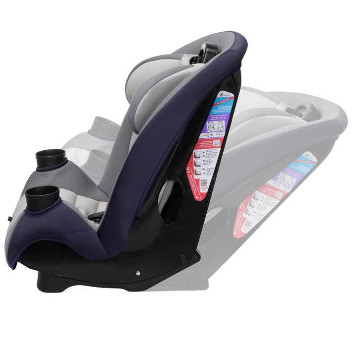 Ellaris 3-In-1 Convertible Car Seat, Slim Fit Design, Rear & Forward-Facing, 5-Position Headrest, 3-Across Fit, Travel-Friendly with Machine-Washable Seat Pad, London Blue