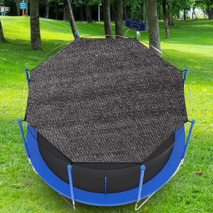 Trampoline Shade Cover, Top Shade for 12FT 14FT Trampoline with Straight Pole, 90% Sunblock Mesh for Outdoor