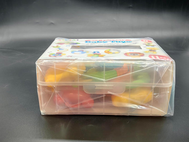 Baby Toys 0-6 Months Infant Toys 0-3 Months Infant Rattles Baby Rattle Teether Toy Set with Storage Box Musical Rattles for Newborn Boy Girl Gifts Set with Baby'S First Rattle Teether (11Pcs)