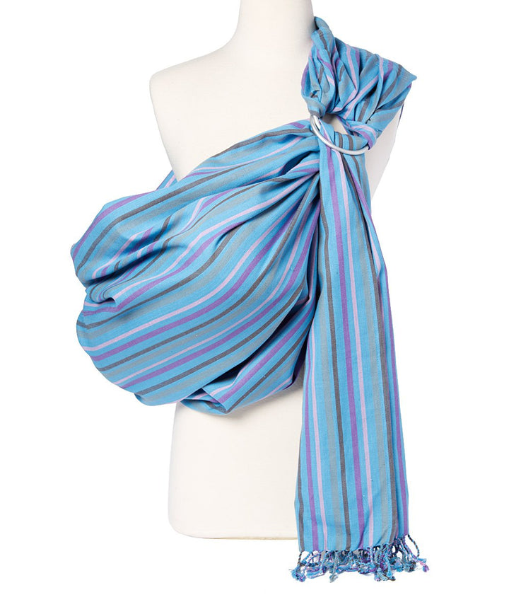 Ring Sling Baby Carrier for Infants and Toddlers - Beautiful, 100% Soft Cotton Baby Wraps Carrier for Babies 8-35 Lbs - Perfect Baby Shower Gifts Moms and Dads - Nursing Cover (Midnight)