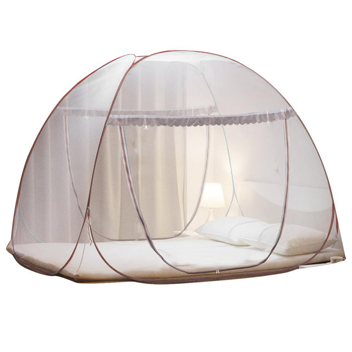 Pop-Up Mosquito Net Tent for Beds Portable Folding Design with Net Bottom for Baby Adults Trip (79 X71X59 Inch)