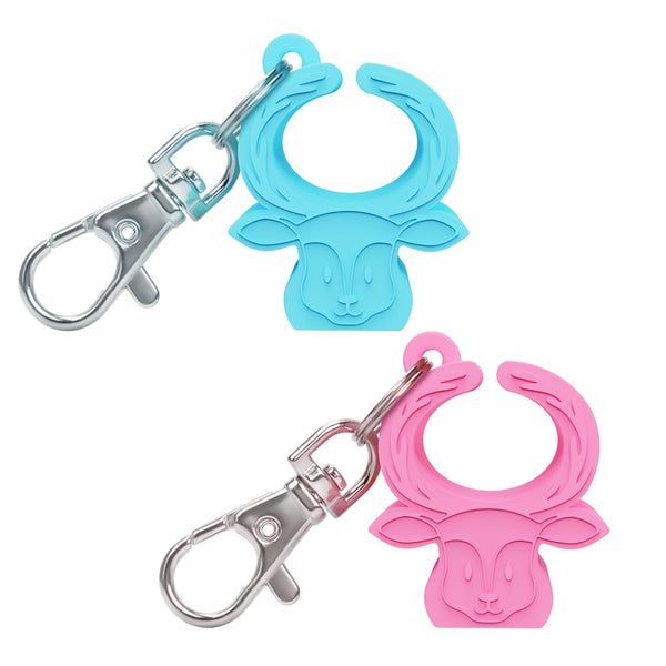 Silicone Buckle Release Tool, Unbuckle Assistant, Easy Buckle Release Aid for Parents and Caregivers to Unbuckle (Mint-Pink)