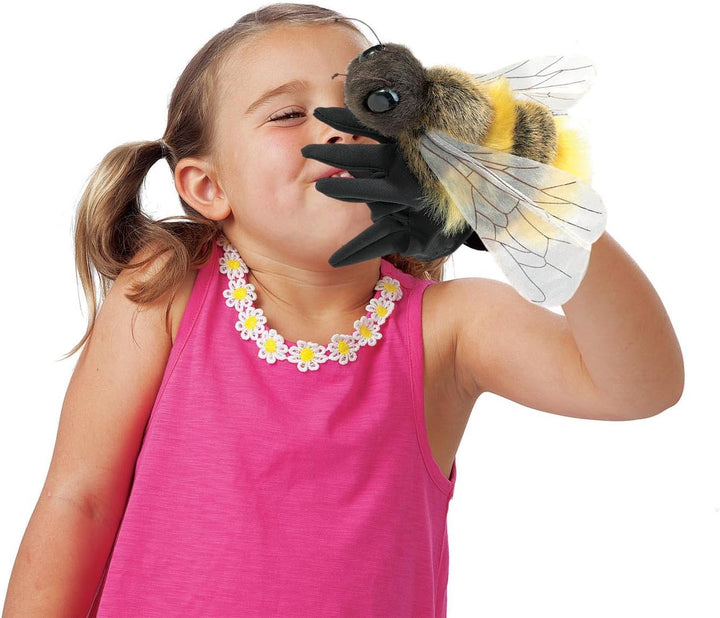 Honey Bee Hand Puppet, Yellow, Black (3028)