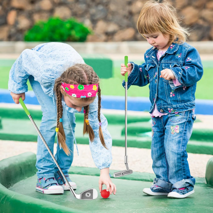 Kids Golf Clubs for 3 4 5 6 Years Old, Retractable Toddler Golf Set with Storage Bag, Outdoor Indoor Sports Toy for Boys Girls Birthday Gift