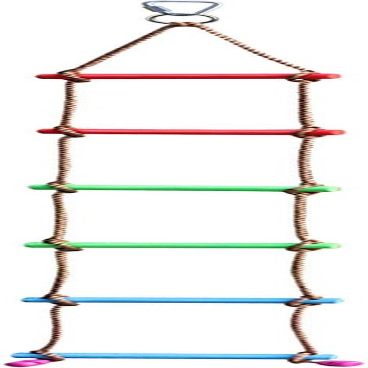 6.6FT Climbing Rope Ninja Ladder for Kids - Kids Ninja Warrior Obstacle Course Accessories - Swing Rope Ladder