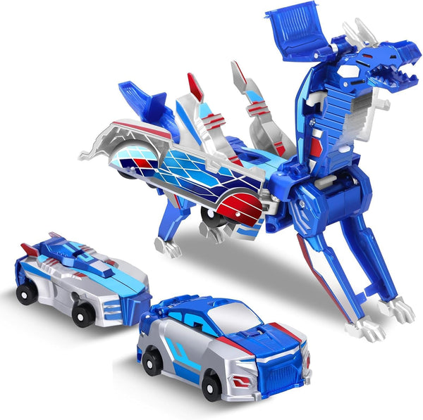 The Ultimate Unicorn Car Toy！Two Children'S Car Robots Collide with Magnetic Transformation to Make the Mysterious Game of Unicorn Robots！Best Gift for Your Child'S Birthday！