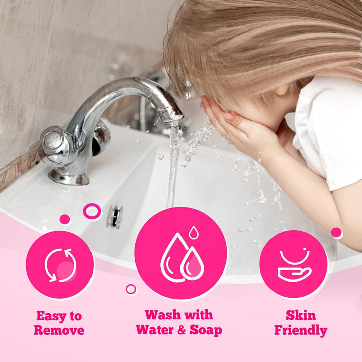 Kids Real Makeup Kit for Girls with Fluffy Purse - Real, Non Toxic, Washable Make up Toy - Umicorn Toys Gift for 3 4 5 6 7 8 Years Old Girls Birthday (Pink Umicorn)