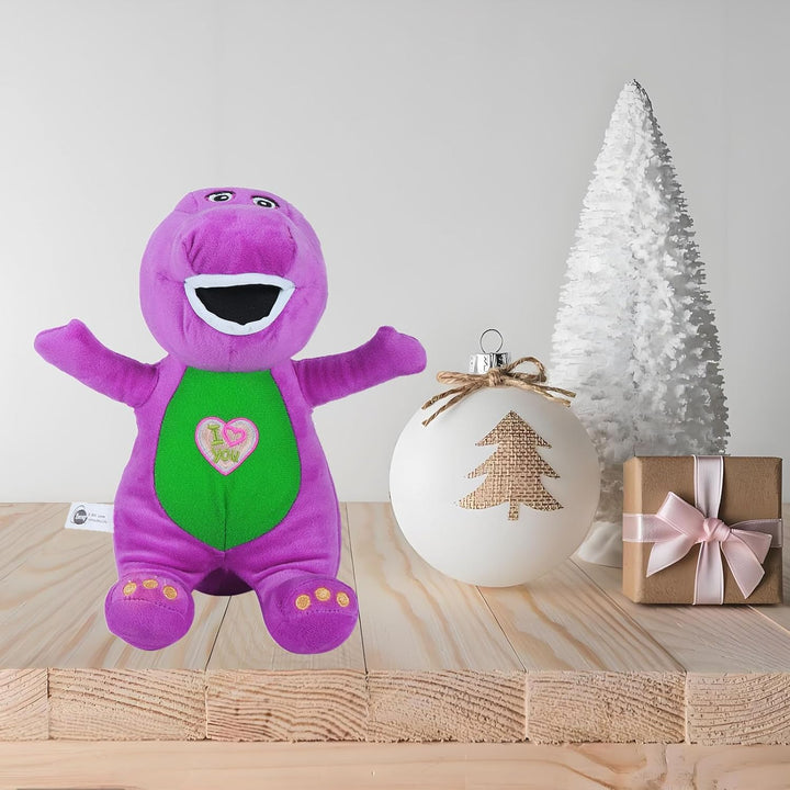 Barney Toys Singing Friend Barney Stuffed Animals Dinosaur Barney Singing I Love You Children'S Plush Puppet Toy （10In）