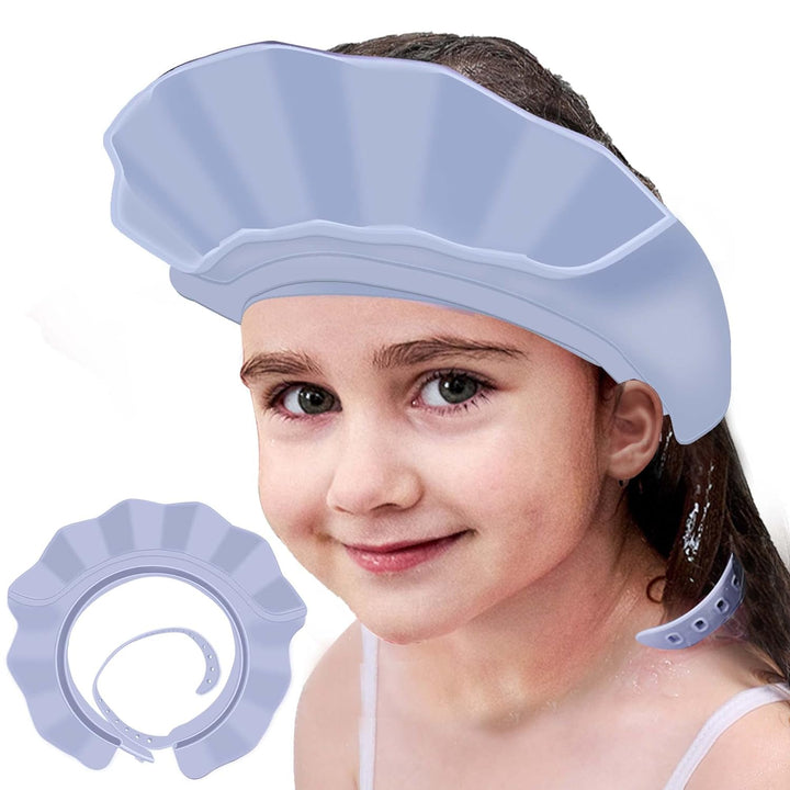 Baby Kids Shower Cap Shampoo Bath Bathing Hat Silicone Adjustable Washing Hair Shower Bathing Protection Shower Cap for Toddler, Baby, Kid, Children (Pink)