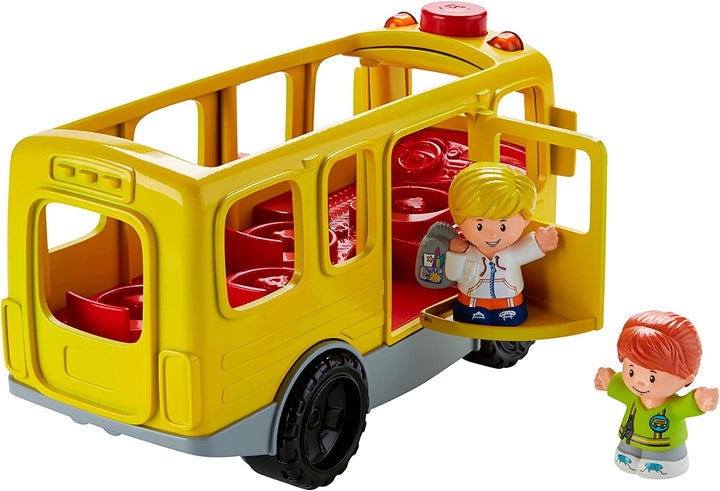 Little People Musical Toddler Toy Sit with Me School Bus with Lights Sounds & 2 Figures for Pretend Play Kids Ages 1+ Years​