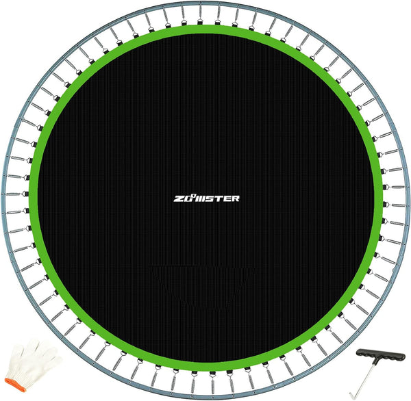 Replacement Jumping Mat, Fits 15 Ft round Trampoline Frame with 96 V-Hooks, Using 7" Springs 160" Premium Trampoline Mat (Spring Not Included)
