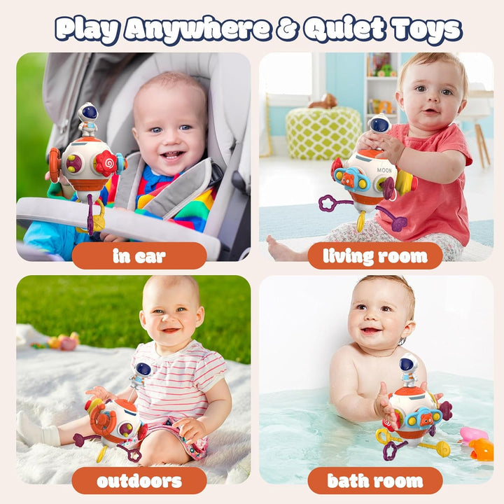 Montessori Toys for Toddler 1+ Year Old-Sensory Busy Cube Board-Travel Activities Educational Learning Toys for 12 18 Months Boys and Girls Perfect Birthday Party Gift and More
