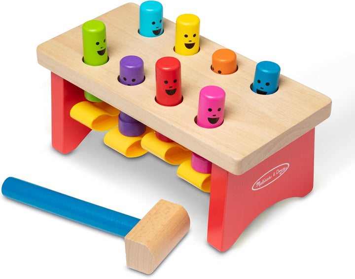 Deluxe Pounding Bench Wooden Preschool Learning Toy with Mallet