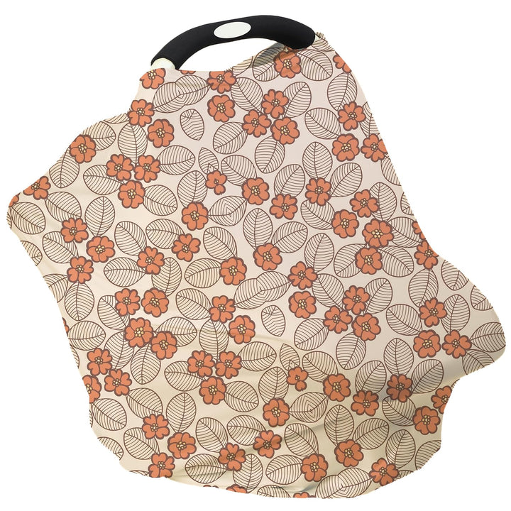 Breathable Car Seat Cover for Babies – Multi-Purpose Soft Rayon Nursing Cover for Breastfeeding, High Stretchy Infant Carseat Canopy, Stroller Cover (Smooth Rayon, Roman Green)
