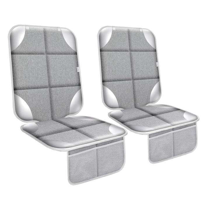 Car Seat Protector for Child Car Seat, Durable 600D Fabric Waterproof Car Seat Cover with Thick Pad Non-Slip Backing (No Imprints)