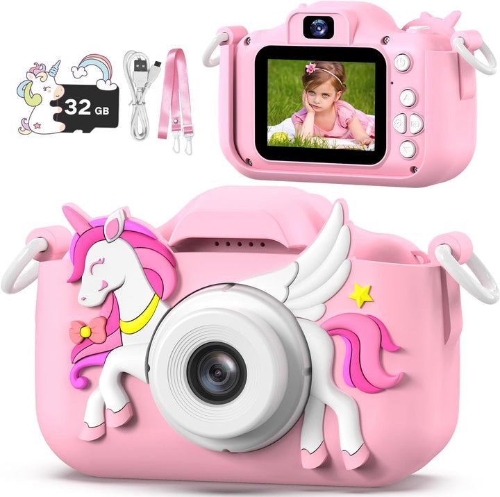 Children'S Camera Toys for Girls & Boys, 3-12 Years - 1080P HD Video Kids Digital Camera - Perfect for Christmas & Birthday Gifts