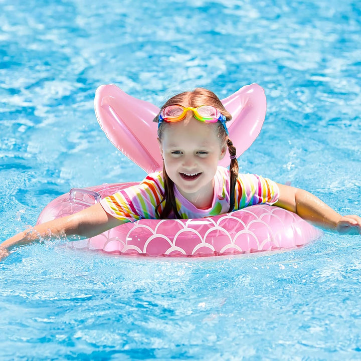 Baby Pool Float, Mermaid Baby Swimming Float, Smart Swim Trainer, Inflatable Pool Floats for Toddlers, Infant Swim Floats, Toddler Floaties, Kids Beach Toys Summer Essentials