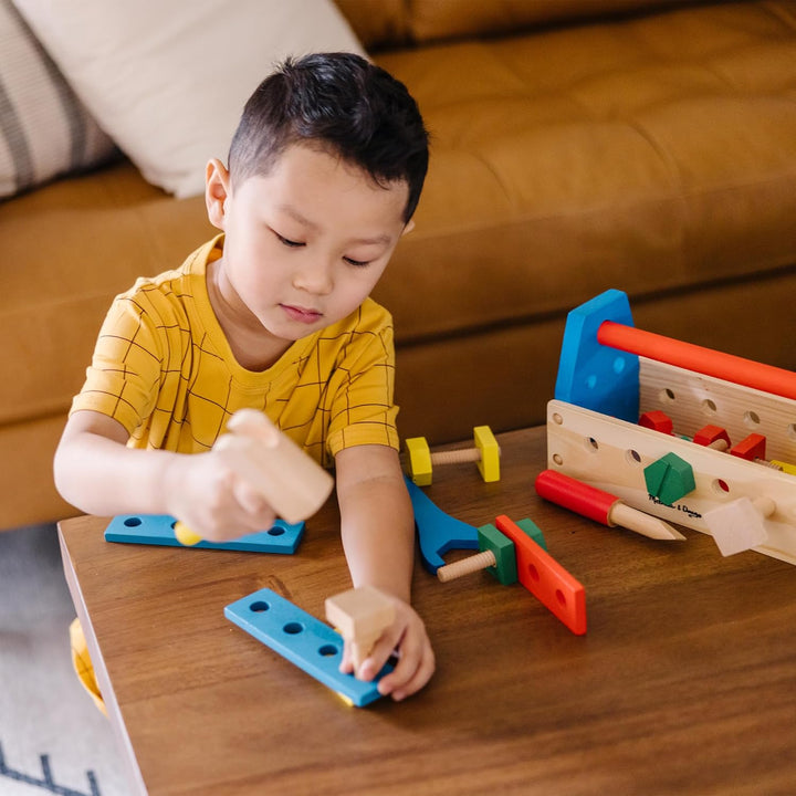 Take-Along Tool Kit Wooden Construction Toy (24 Pcs)