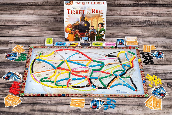 Ticket to Ride Board Game (2025 Refresh) - a Cross-Country Train Adventure for Friends and Family, Strategy Game for Kids & Adults, Ages 8+, 2-5 Players, 30-60 Minute Playtime