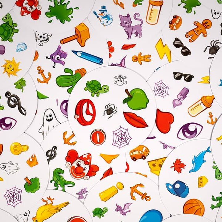 Spot It! Classic Card Game (2024 Refresh) - Eco-Blister Edition, 5-In-1 Visual Perception Game for Quick Reflexes and Family Fun, Ages 6+, 2-8 Players, 10 Minute Playtime