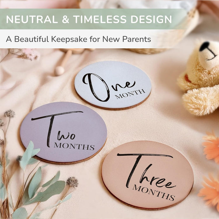 ® Baby Monthly Milestones, Monthly Milestone Signs, Baby Announcement, Baby Age Milestone Keepsakes and Photo Props