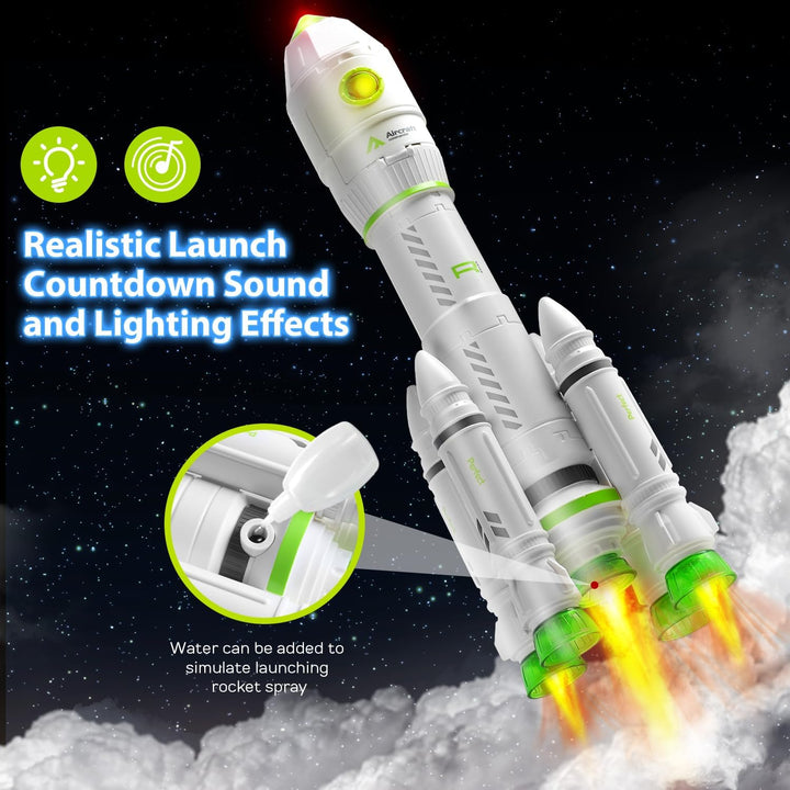 Space Toy Rocket Toys for Kid Shuttle with Astronaut Spaceship Planet Stem with Christmas Spaces Station for Boy 3 4 5 6 7 8, Gift for Age 3+
