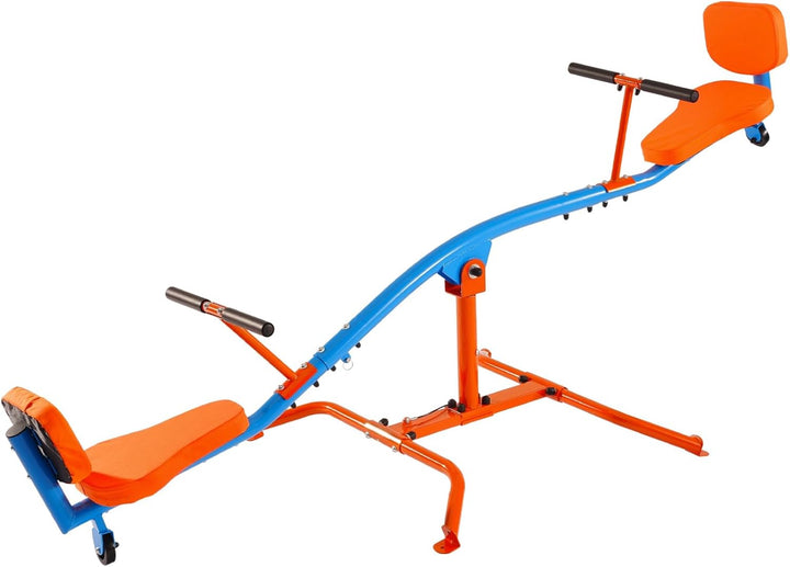 Seesaw Teeter Totter for Kids Outdoor, 300 Lbs Load Capacity, Sit and Spin Teeter Totter with Easy-Grip Handles, Playground Equipment with Swiveling 360 Degrees Rotating for Children Aged 3+