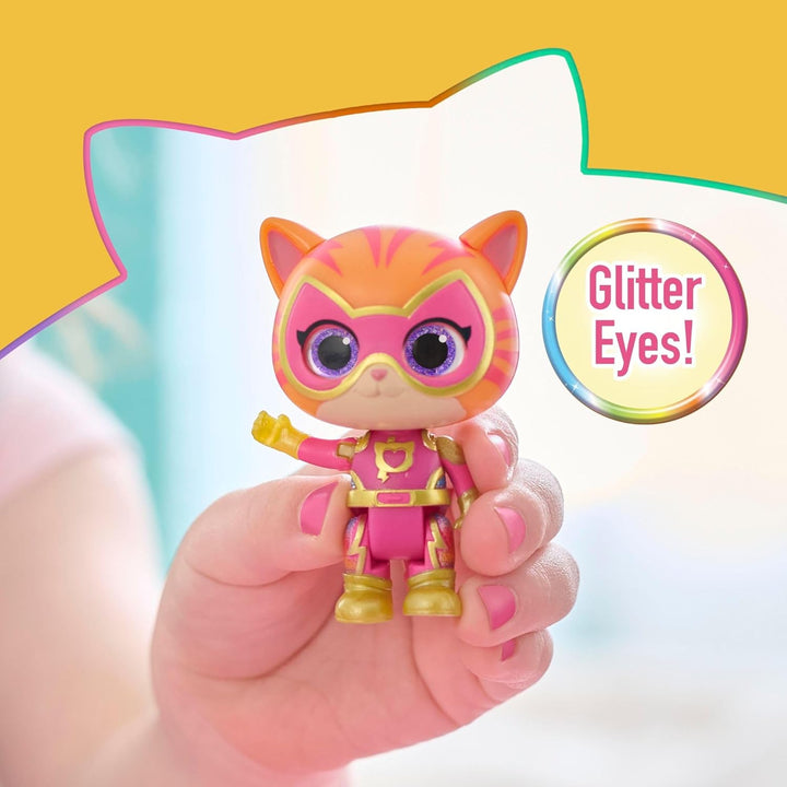 Disney Junior Superkitties Su-Purr Charged Ginny and Buddy Figure Set, Kids Toys for Ages 3 Up