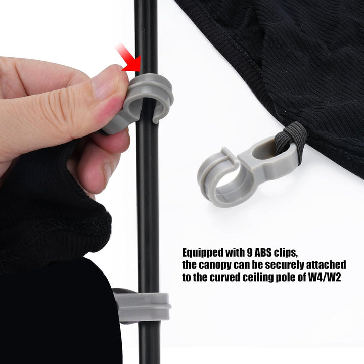 Side Breathable Sunshade Canopy with Clamps,Front and Rear Fence Shields Compatible with Wonderfold Stroller Wagons W2/W4 All Model(2 Pack)