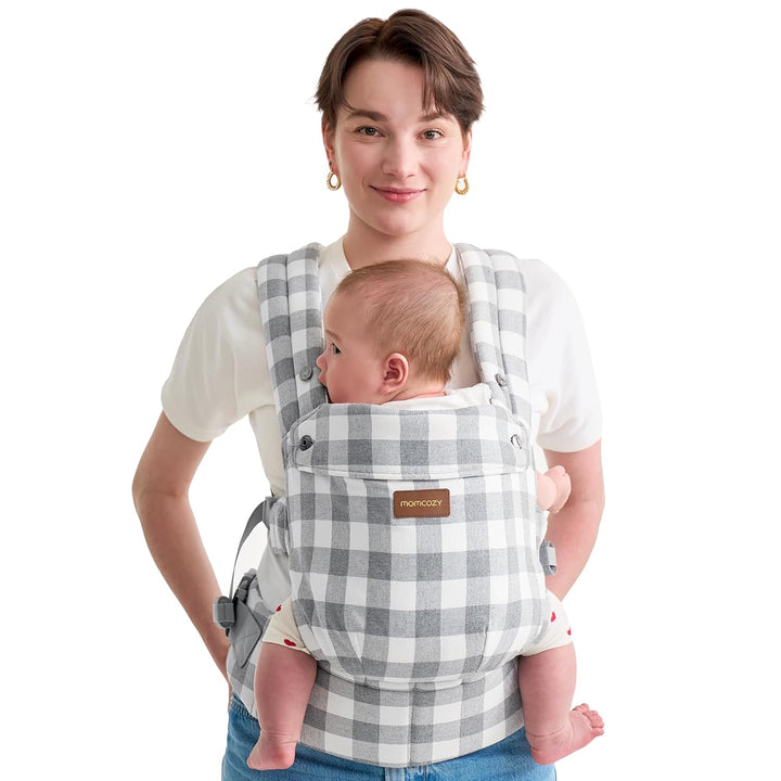 Baby Carrier - Ergonomic, Cozy and Lightweight Carrier for 7-44Lbs, Effortless to Put On, Ideal for Hands-Free Parenting, Enhanced Lumbar Support, Purehug for Infant to Toddler, Khaki