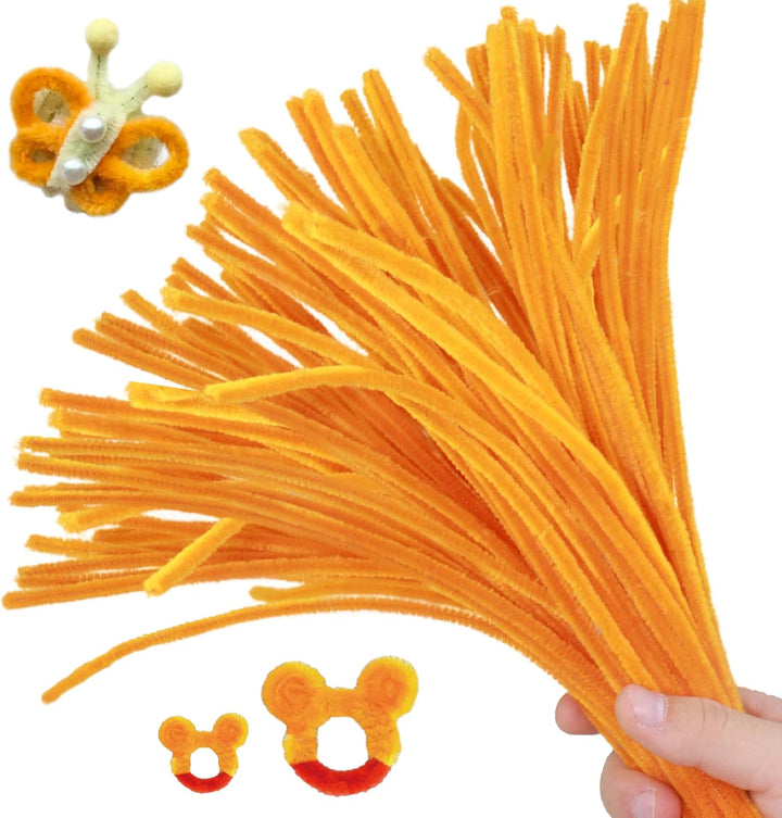 200PCS Pipe Cleaners with Instruction Manual 20 Colors Chenille Stems Bulk Art Craft Supplies Colorful Thick Fluffy Fuzzy Wire Sticks DIY Project for Kids Adults Back to School Supplies