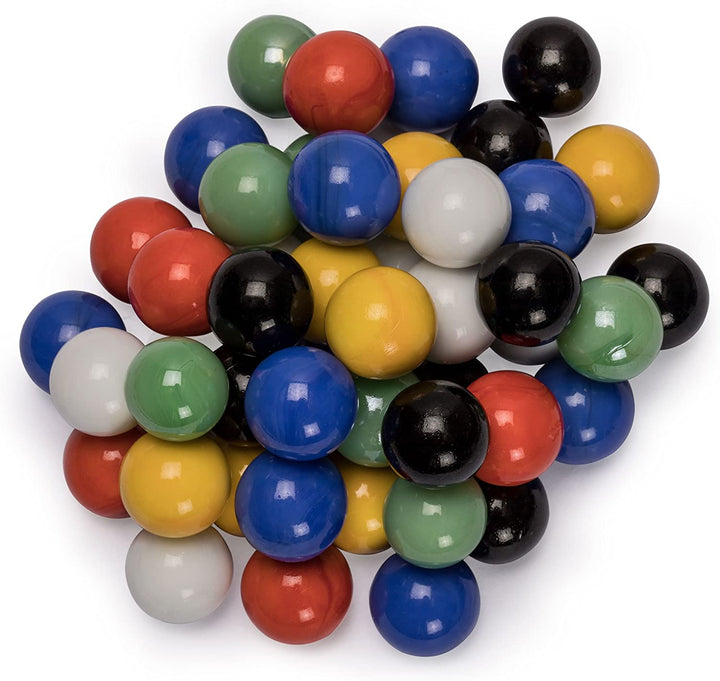 60 Pieces Chinese Checkers Marbles Set with Solid Colors - 16 Millimeters