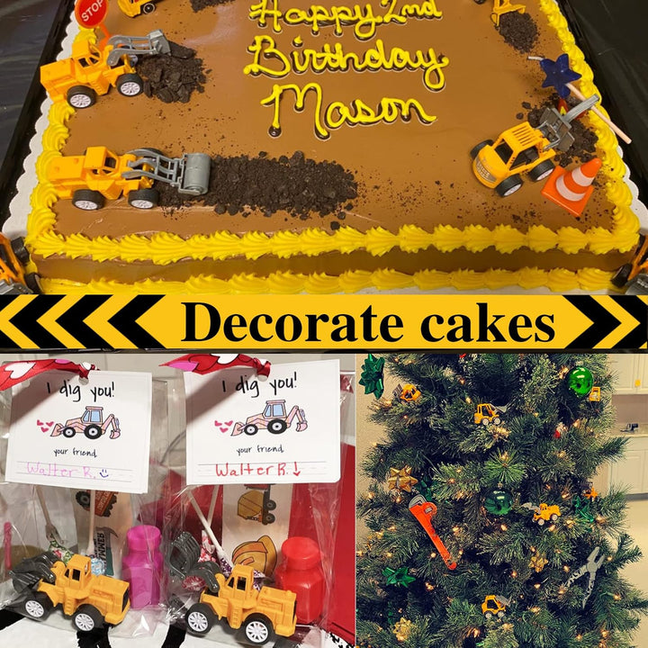 24PCS Mini Construction Vehicles,Play Figure Vehicles,Pull Back Engineering Vehicles,Toy Figure Construction Vehicles,Small Construction Toys for Birthday Party Favors,Gifts