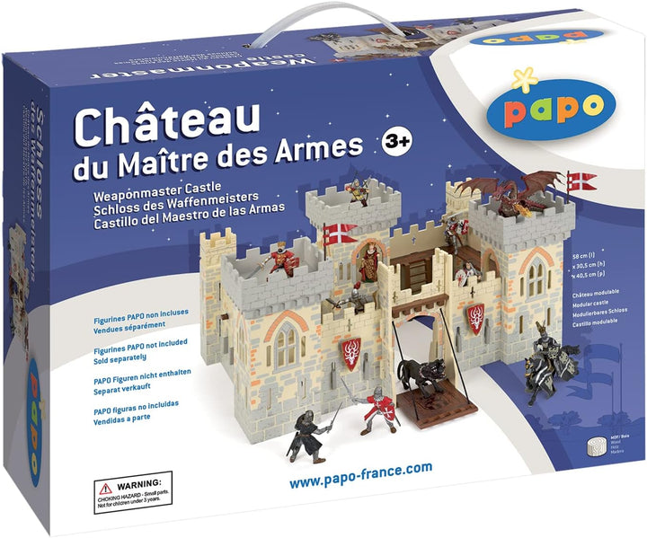 - Medieval & Fantasy - Weapon Master Castle - 60002 - Wooden Playset for Figurines - Collectible - for Children - Suitable for Boys and Girls - from 3 Years Old
