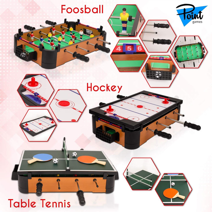 Hockey Table, Mini Table Games for Kids, Arcade Game for Boys & Girls, Great Gift Fro Children Ages 3+