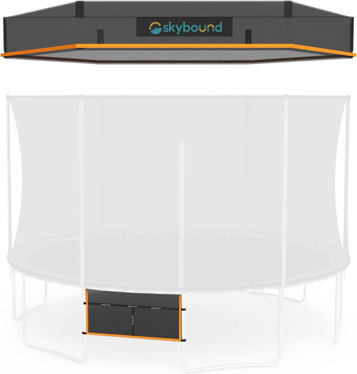 Recreational Trampoline Cover - round Outdoor Trampoline - Heavy Duty Sun Shade Covers for Straight-Pole round Trampolines - Only Includes Top Cover and Shoe Bag