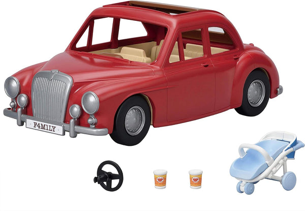 Family Cruising Car for Dolls, Toy Vehicle Seats up to 5 Collectible Figures