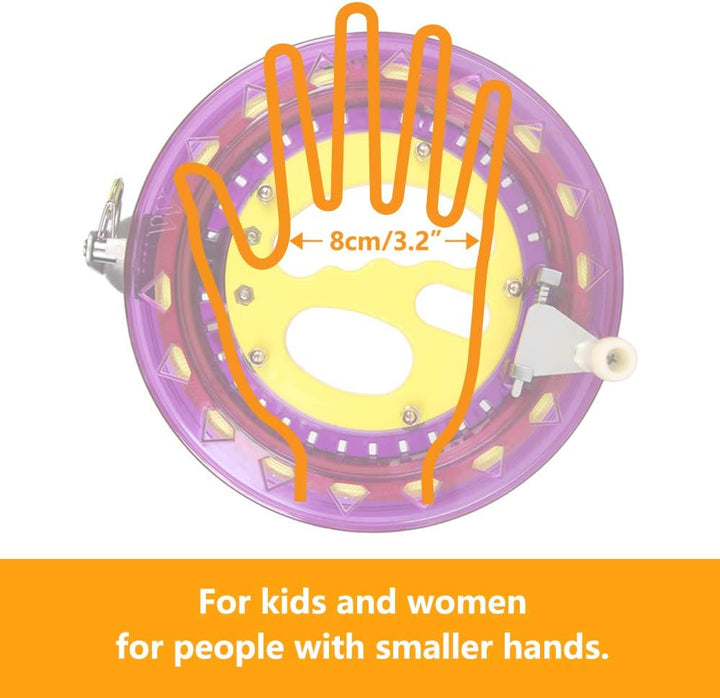 Kite String Reel Winder 7Inches Dia with 600 Ft Line (60 Lbs) for Kids Teens and Women